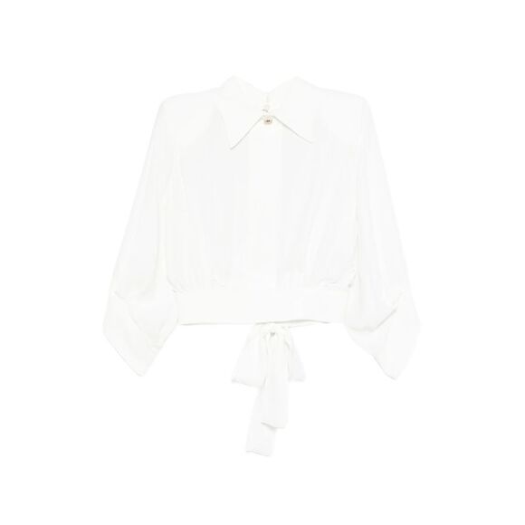 Elisabetta Franchi White Tops - Blouses Women